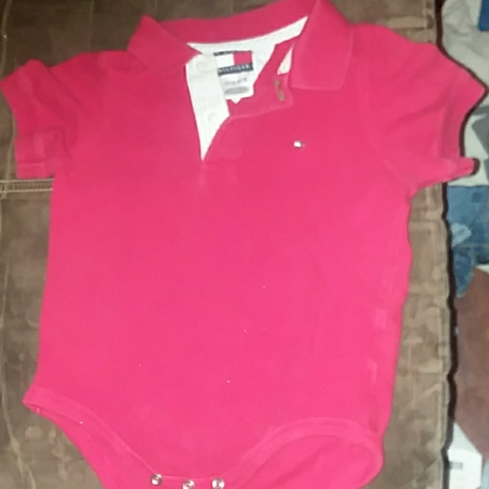 Tommy Hilfiger red onesie